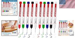 10 Pcs Waterproof Long Head Deep Hole Markers – Quick Drying Multi-Purpose Pens