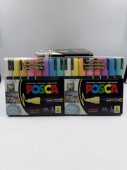 Uni Posca Paint Marker – Soft Colors – Set of 8 – PC5M – 1.8mm to 2.5mm (2 Pack)