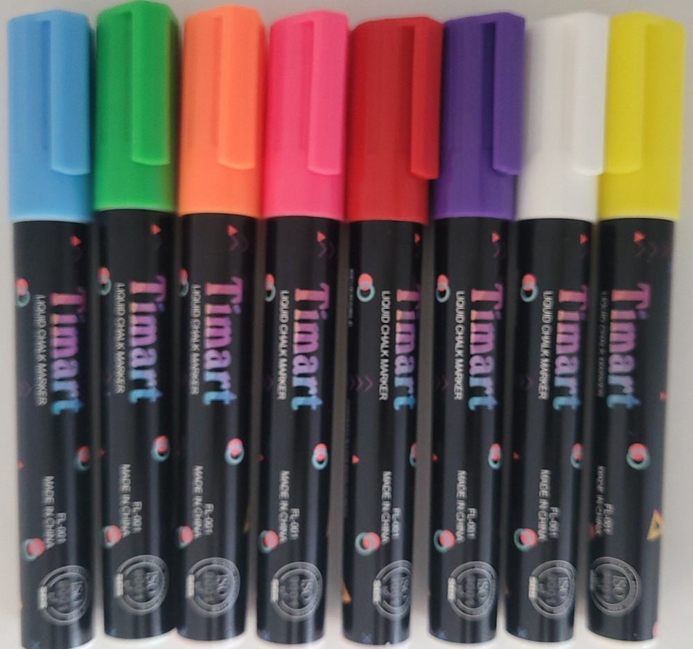 Liquid Chalk Markers Washable Fluorescent Neon 6mm Tip 1/Pk, Select: Color