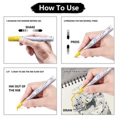 TFIVE Paint Pens Paint Markers on Almost Anything Never Fade Quick Dry and Pe…