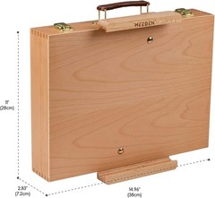 Tabletop Easel for Painting, Art Sketchbox 17 x 13 x 16 inches, HBX-6