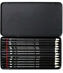 Professional 12-Set Sketch Drawing Pencils set for Kids & Adults Beginner(8B-2H)