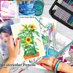 73 Pack Art Supplies Sketching Kit for Adults Kids Teen Gifts, Christmas Gifts,