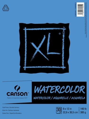 Canson XL Watercolor Paper Pad 9″X12″-30 Sheets BRAND NEW