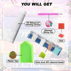 Cherry Blossoms Diamond Art Kits for Adults,Inspirational