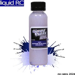 Spaz Stix 16020 Sapphire Blue Pearl Airbrush Ready Paint 2oz Bottle