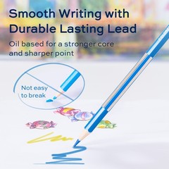72 PCS Colored Pencils Adult Coloring Books Soft Core Drawing Sharpener Set