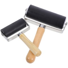 2 Pcs Ink Hand Roller Printmaking Rollers Floor for Vinyl Flooring
