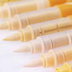 Guangna Acrylic Paint Markers 12 Colors, Skin Tone Series Set with Soft Brush Ti