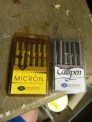 Sakura Pigma Callipen Bold Writing Pens Markers Memories + Micron Both New