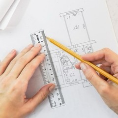 Plastic Rulers, 6 Inch Ruler, Clear Measuring Tool for 6 + 6 Inch,