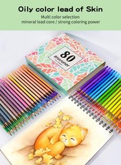 Brutfuner 80 Color Skin Tone Oil Colored Pencils Set