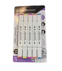 New PrimeArt Marker Premium Fabric Marker 5-Pack Set – Neon Colors