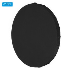 Paint Canvases, 2 Pack 12 Inch Round Stretched Art Board Panels Black