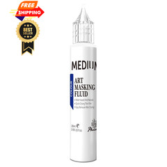 Masking Fluid for Watercolor Painting – 28ml / 0.95 Fl Oz (Pack of 1), white
