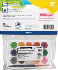 Portable Mini Watercolor Paints with 15 Colors & Brush | Ideal for Kids’ Art