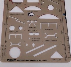 Pickett Military Map Symbols Template 1700I Anti-Tank