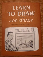 Vintage 1950 Learn to Draw with John Gnagy 1st Edition Art Instruction Book Rare