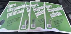 4 Duro Disposable Palette Pads 12×16” – 52 Sheets Each – Sealed – For Oil Paint