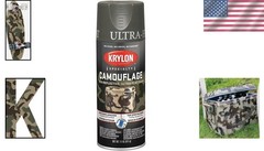 Ultra Flat Camouflage Paint in Olive – 11 oz. Spray, Chip Resistant & Reflective