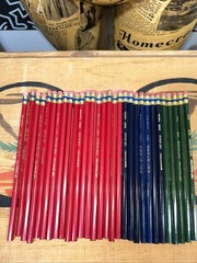 Vintage Col-Erase Colored Pencil Lot Carmine Red Indigo Blue Green