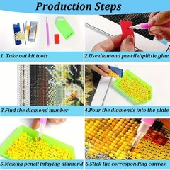 5D Diamond Painting Kits for Adults, Colorful Tornado Diamond Art Kit, DIY Full