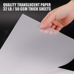 Bachmore 9”x12” Artist’s Tracing Paper Pad, 75 Sheets – 9 X 12, White