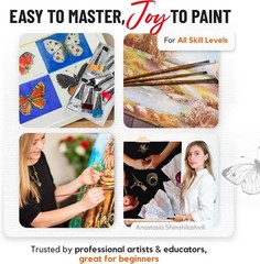 ZenART Professional Oil Paint Set – 8 Primary Colors