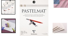 Pastelmat White Paper Pad 24x30cm 12 Sheets Dry Pastel Drawing Card