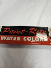 VTG Tin Litho MP Montrose Products Paint Rite Water Colors Case w/paint No 108