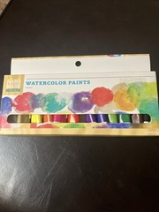 Hand Made Modern Watercolor Paint Set – 12piece – NONTOXIC – 0.4 OZ tubes NEW