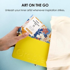 50 Colors Premium Water Color Paint Set Detail Brush Portable Travel Art Supply
