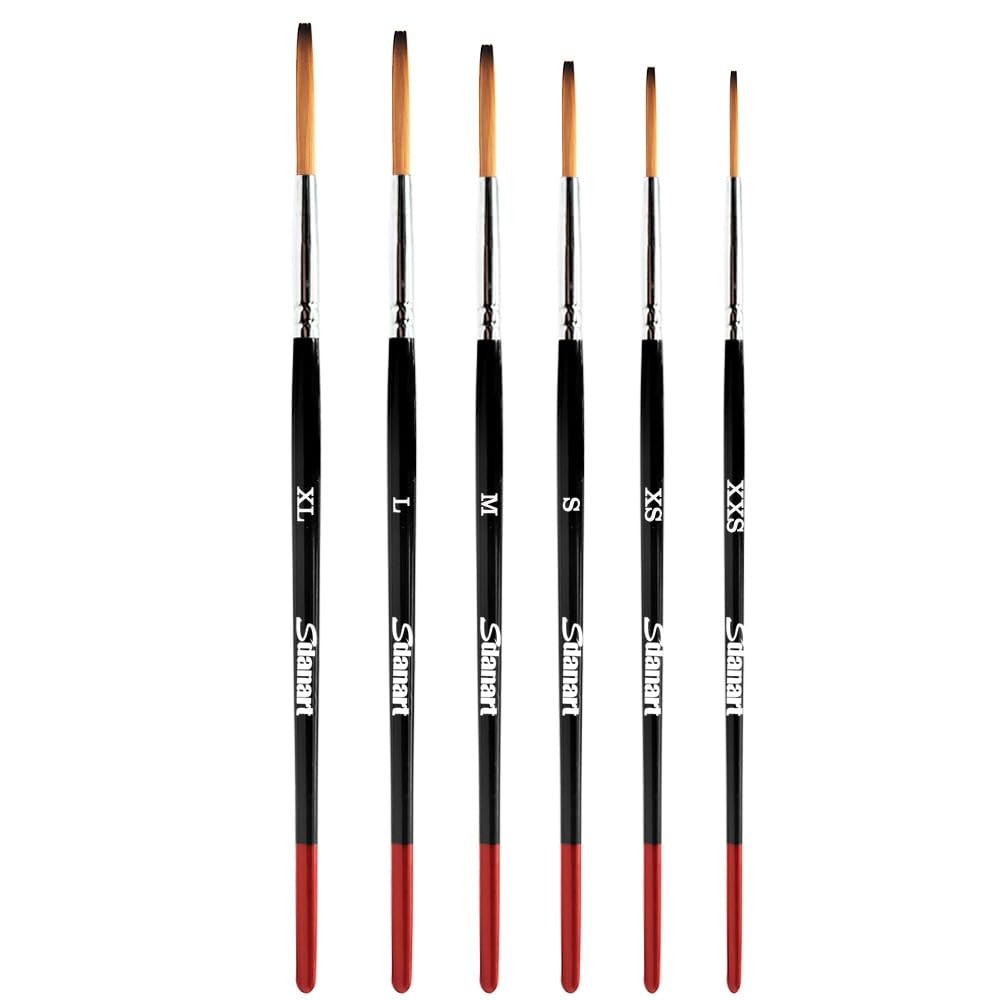 Sdanart Lettering Quill Brushes, 6 pcs Lettering Brushes for Sign Painting, P…