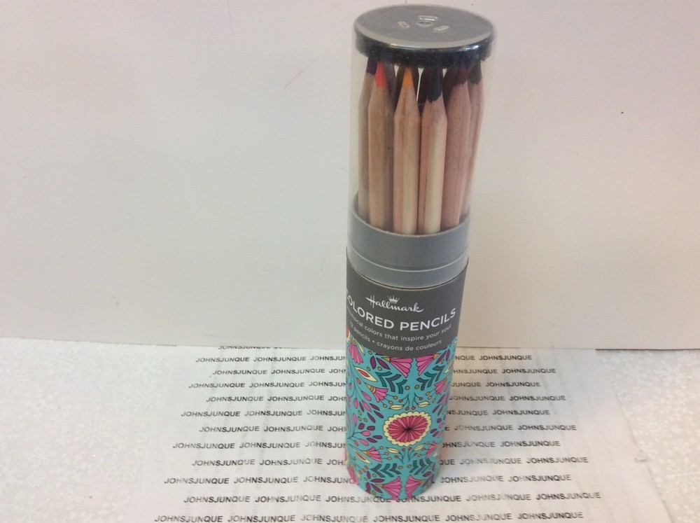 HALLMARK COLORED PENCILS New in Cardboard Tube 12 ARTIST Quality Pencils