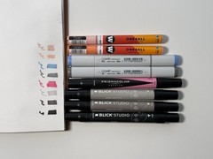 Art Alcohol and Acrylic Markers Grab Bag Copic, Molotow, Prismacolor, Blick