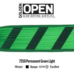 OPEN SlowDrying Acrylics Permanent Green Light 2 fl oz Professional Paint