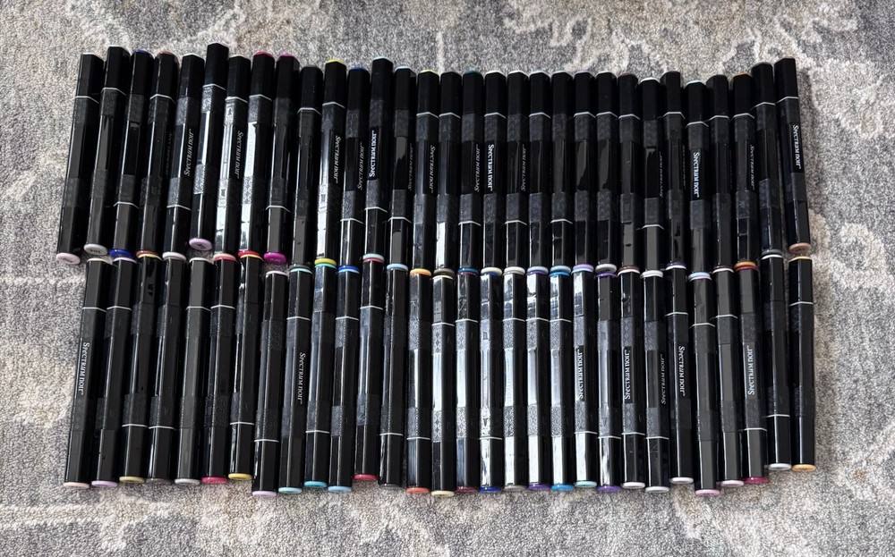 Lot Of 61 Spectrum Noir Alcohol Markers