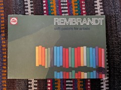 Vtg Talens Rembrandt Artist Soft Pastels 300C90P 90 Piece Mostly Complete
