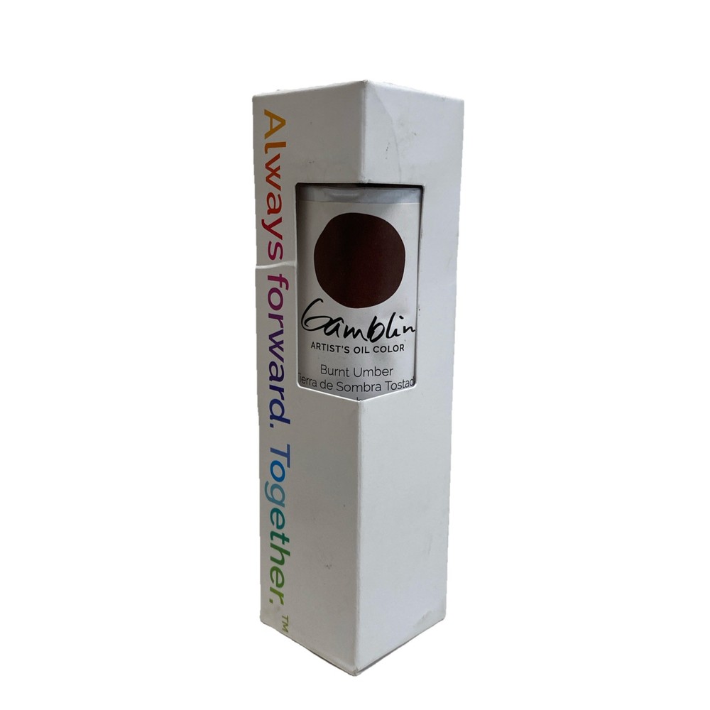 Gamblin Artist’s Oil Color Burnt Umber Hue 5.1oz