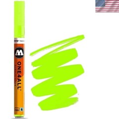 ONE4ALL Acrylic Paint Marker, 2mm, Neon Green Fluorescent, 1 Each (127.232)