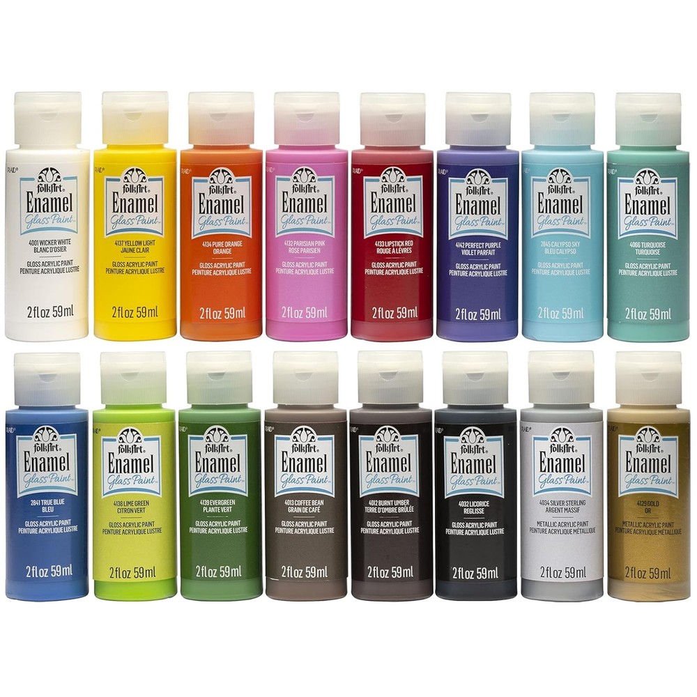 Enamel Paint Set for Beginners & Artists – 16 Colors