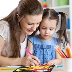 Diamond Art Kits for Kids, 6 inches x 6 inches, Cartoon Painting Kids