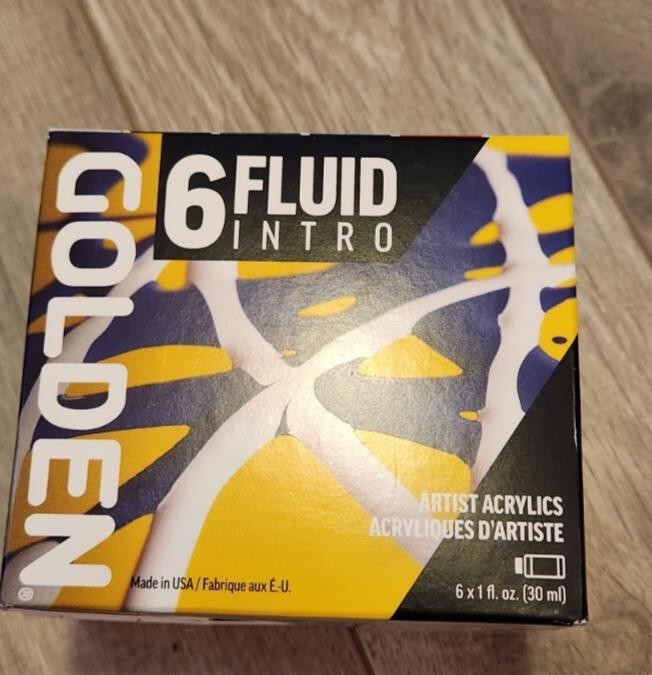 Golden Fluid Intro Acrylics – Intro Colors, 30 ml Bottles, Set of 6