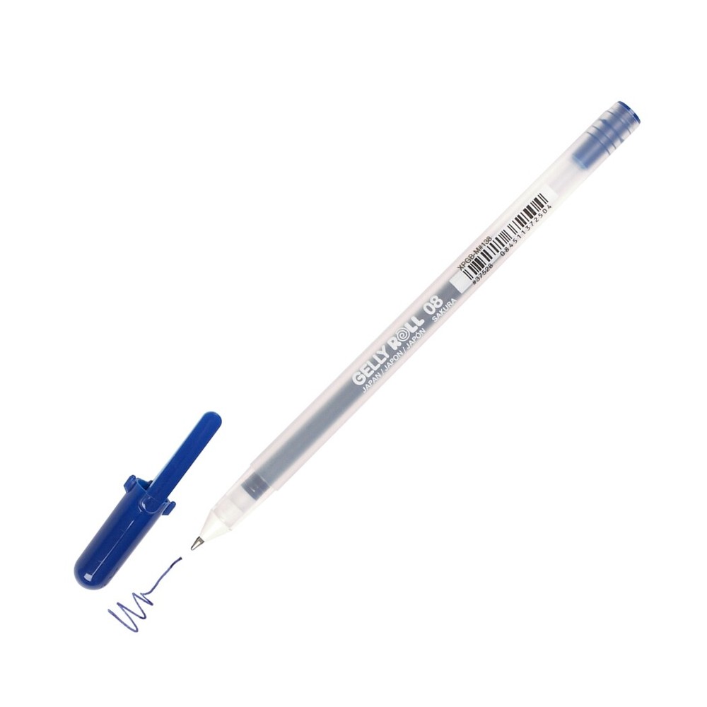 37528 Sakura Gelly Roll Classic 08 Gel Pen, Medium Point, Royal Blue, Box of 12