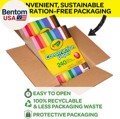 Construction Paper Bulk Pack (480 Sheets) – 10 Assorted Colors, 9X12, Classroom