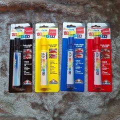 Elmers Painter Color Cutters – Red, Black, Yellow, Blue 2000s Art Supplies NOS
