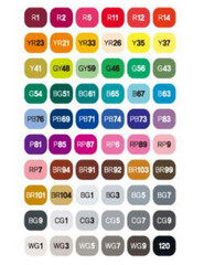 ShinHan TOUCH Twin Marker Set A Twin tips (60 Colors-A) / Tracking