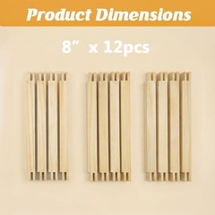 8″ x 12PCS Needlepoint Stretcher Bars, Stretcher Bars for Needlework, with 50…