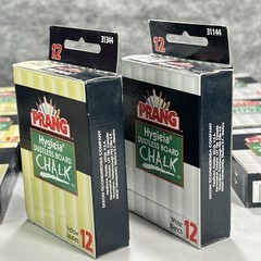 LOT Prang Dustless Non-Toxic White Yellow Chalk 12 Boxes x 12 Sticks =144 Sticks
