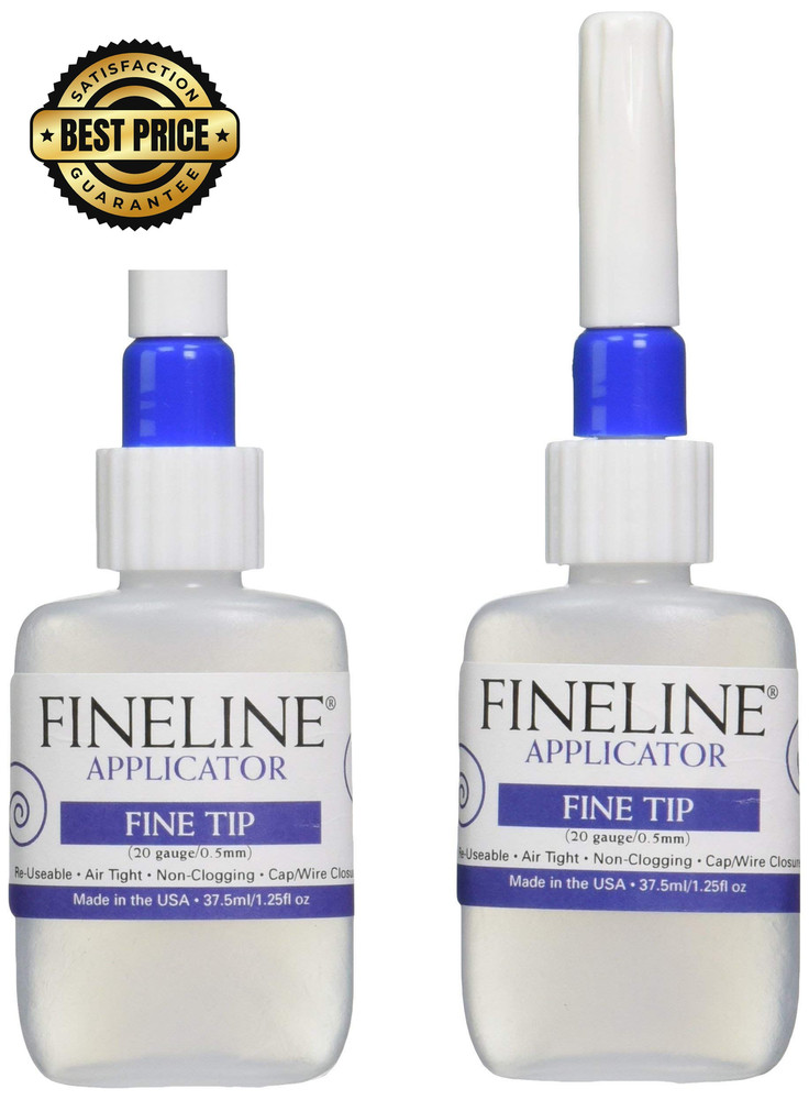 Fineline Applicators 20 Gauge 1.25 Fl Oz (Pack of 2), Multicolor